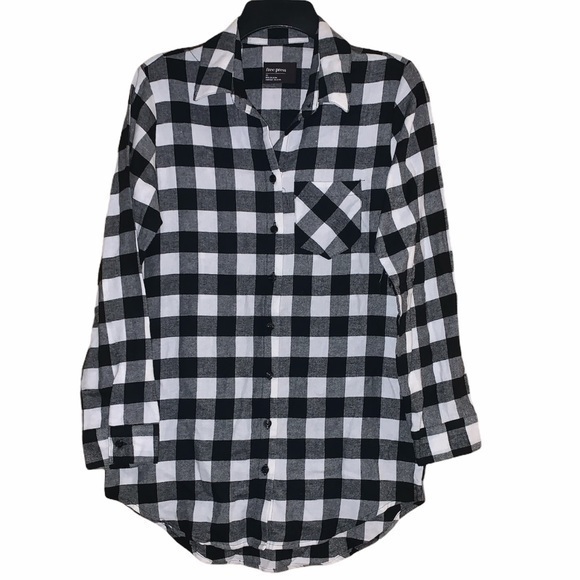 NWT XS flannel Free Press sleep shirt - Picture 1 of 3